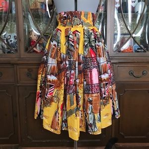 Trashy Diva French Quarter gathered skirt 8 NWT